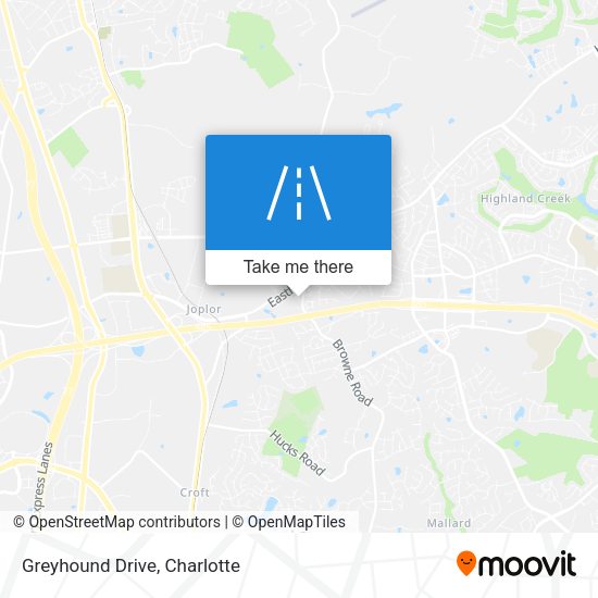 Mapa de Greyhound Drive