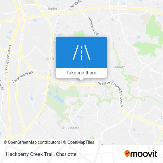 Hackberry Creek Trail map