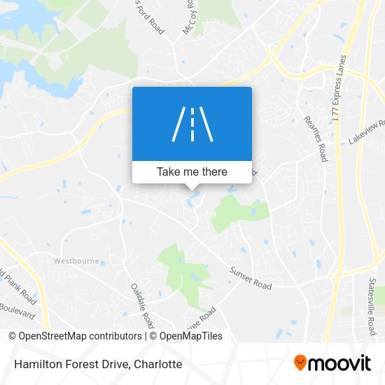 Hamilton Forest Drive map