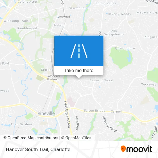 Mapa de Hanover South Trail