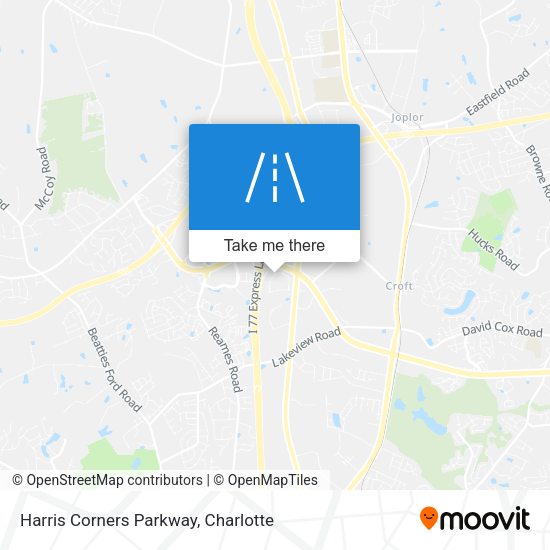 Harris Corners Parkway map