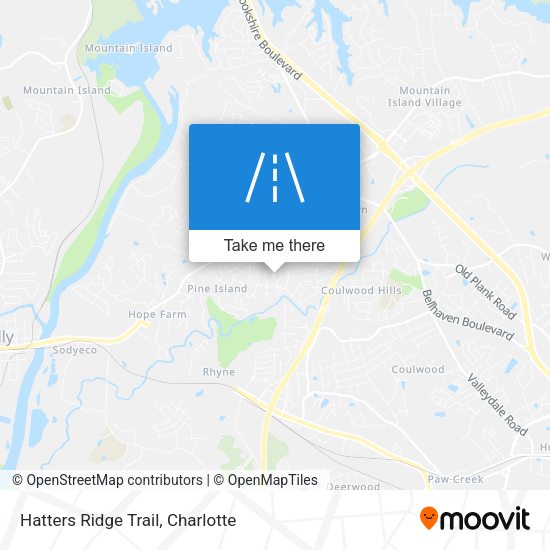 Hatters Ridge Trail map