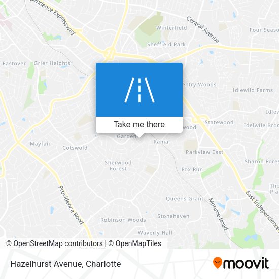 Hazelhurst Avenue map
