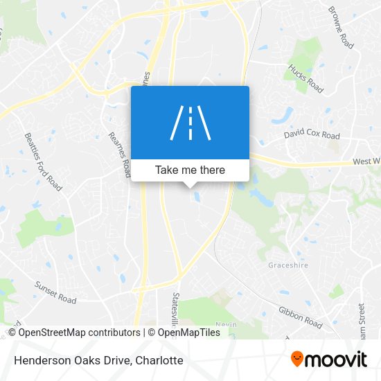 Henderson Oaks Drive map