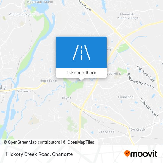 Hickory Creek Road map