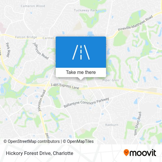 Hickory Forest Drive map
