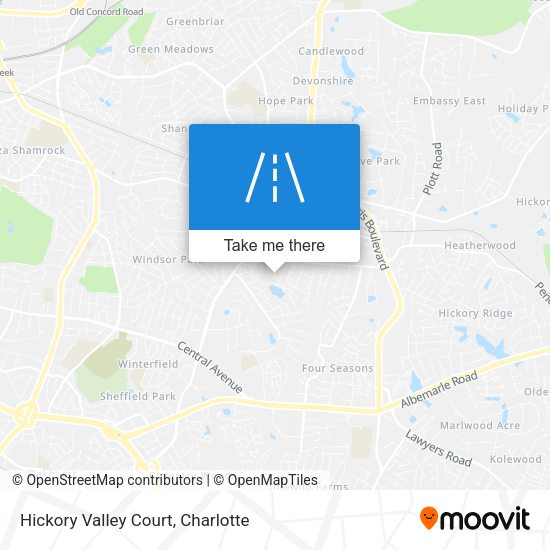 Hickory Valley Court map