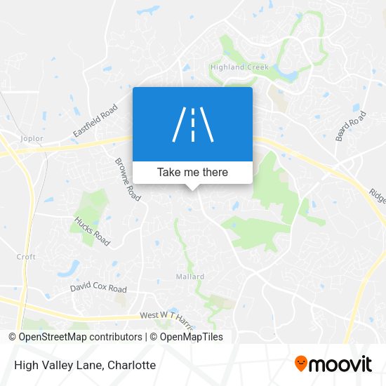 Mapa de High Valley Lane