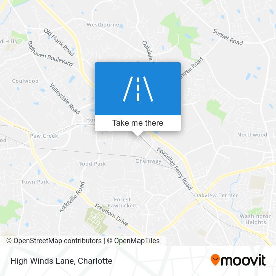 Mapa de High Winds Lane