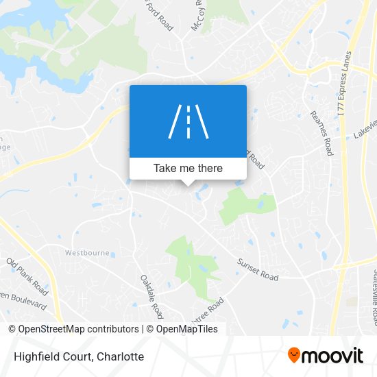 Mapa de Highfield Court