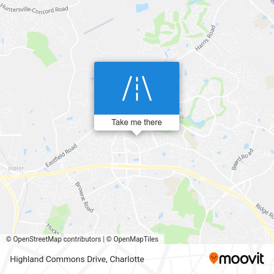 Highland Commons Drive map