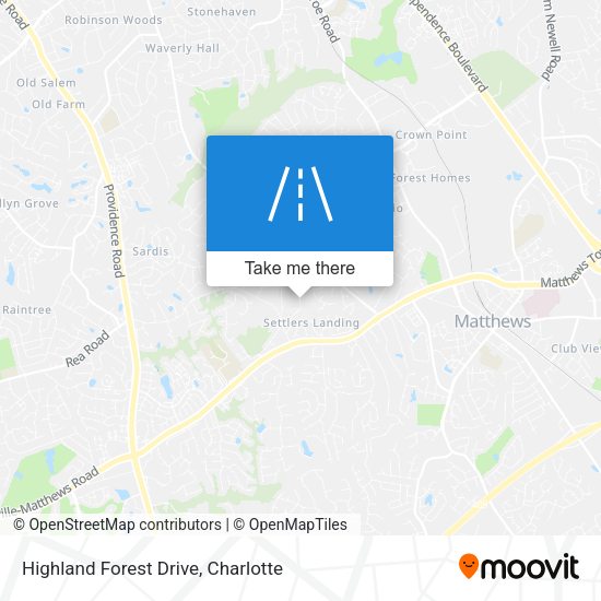 Highland Forest Drive map