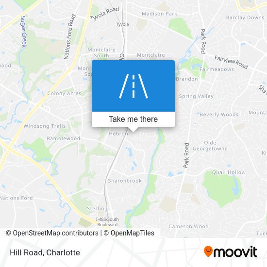 Mapa de Hill Road