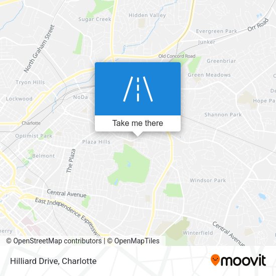 Mapa de Hilliard Drive