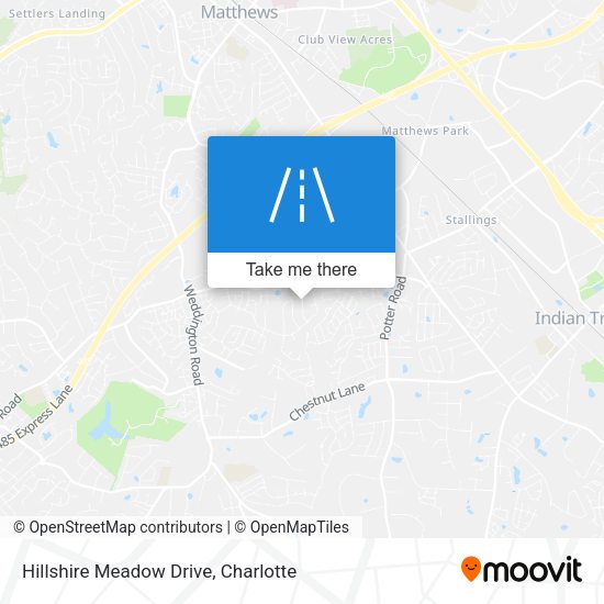 Mapa de Hillshire Meadow Drive