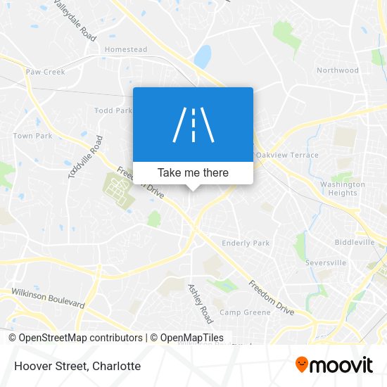 Mapa de Hoover Street