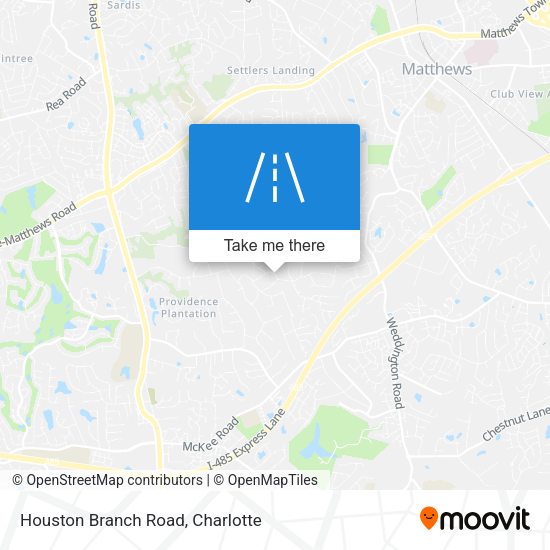 Mapa de Houston Branch Road