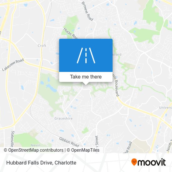 Hubbard Falls Drive map