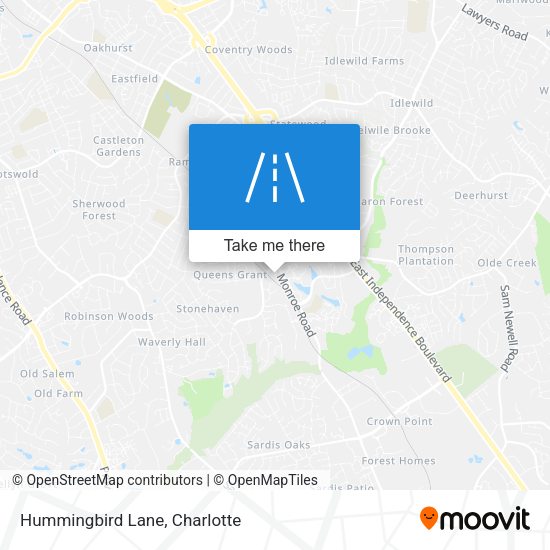 Hummingbird Lane map