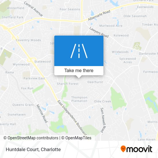 Mapa de Huntdale Court