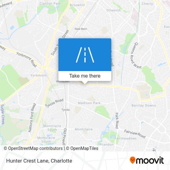 Hunter Crest Lane map
