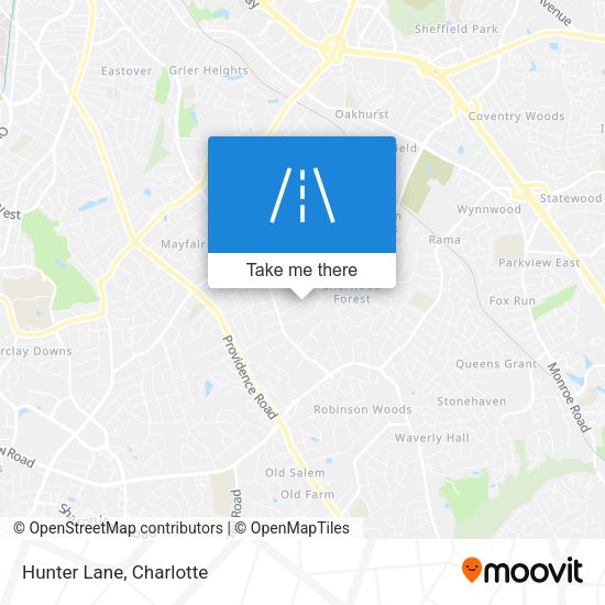 Mapa de Hunter Lane