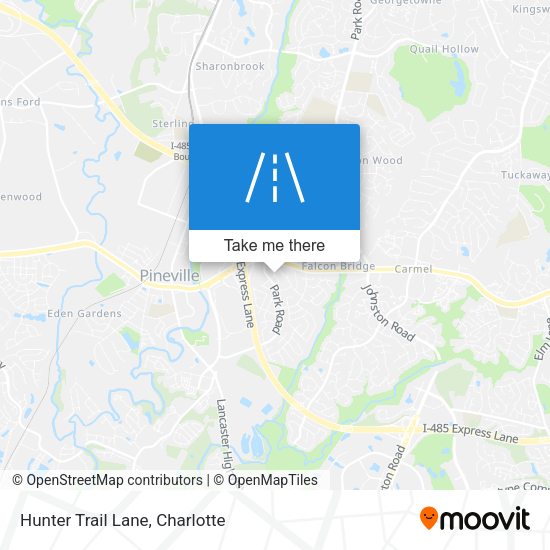 Mapa de Hunter Trail Lane
