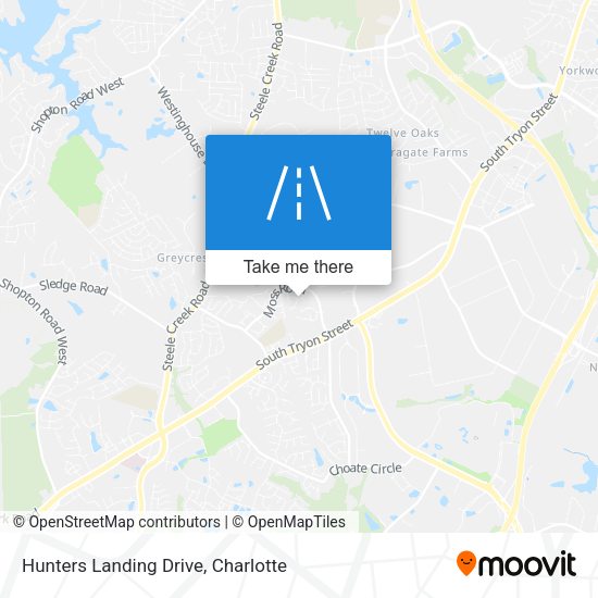 Hunters Landing Drive map