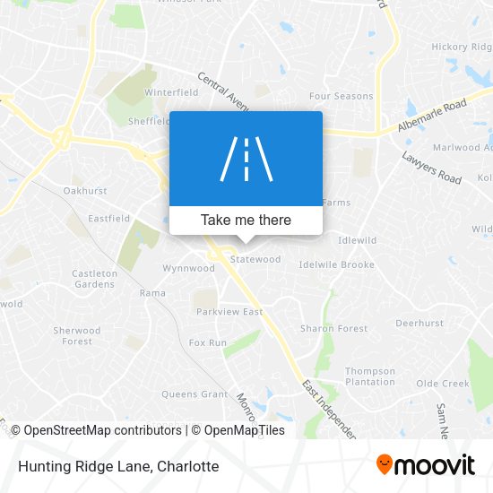 Mapa de Hunting Ridge Lane