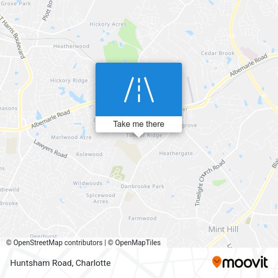 Mapa de Huntsham Road