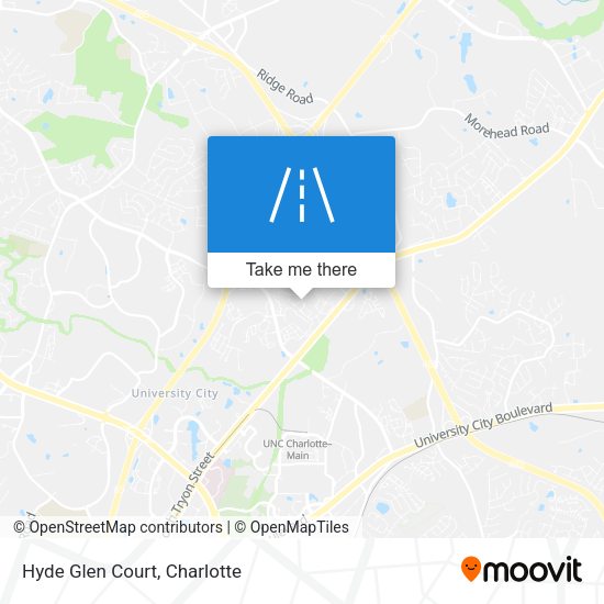 Mapa de Hyde Glen Court