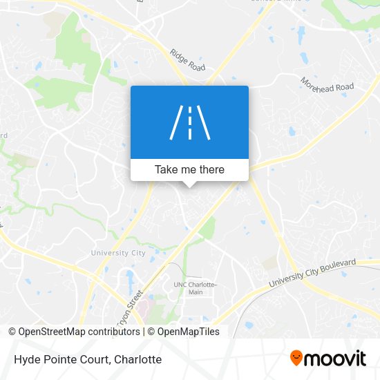 Hyde Pointe Court map