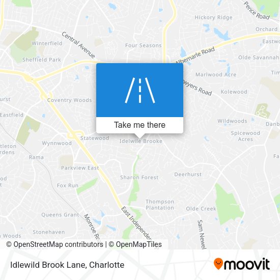 Mapa de Idlewild Brook Lane