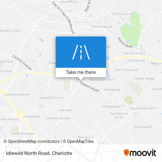 Idlewild North Road map