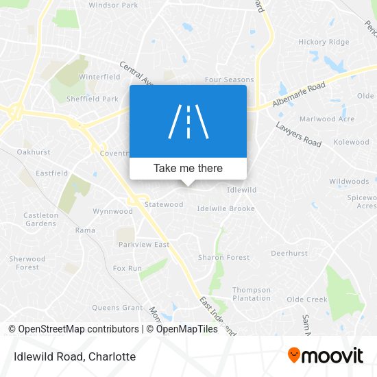 Mapa de Idlewild Road