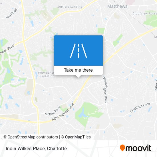 India Wilkes Place map
