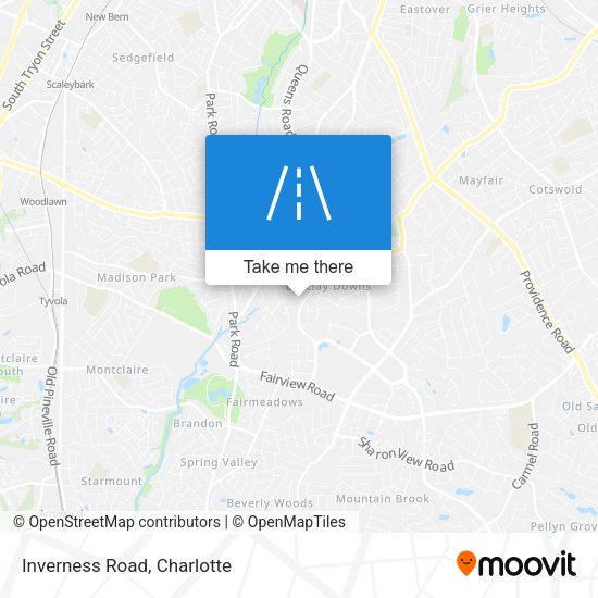 Mapa de Inverness Road
