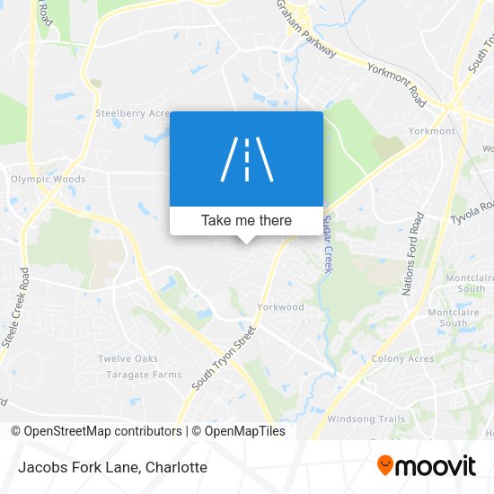 Jacobs Fork Lane map