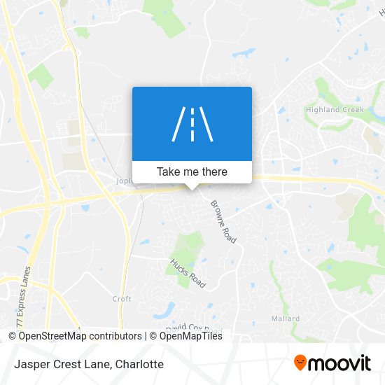 Mapa de Jasper Crest Lane