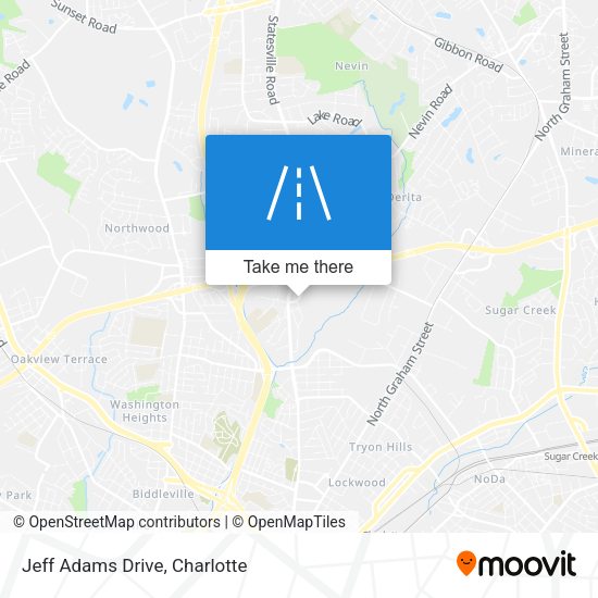Mapa de Jeff Adams Drive