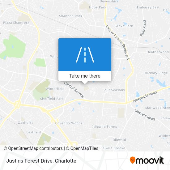Justins Forest Drive map