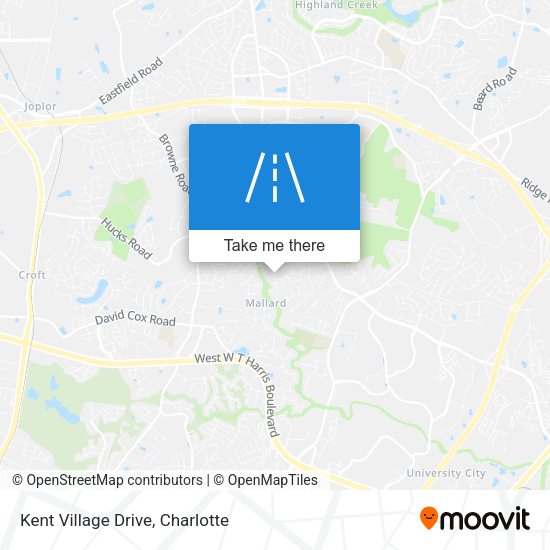 Kent Village Drive map