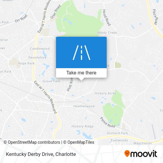 Kentucky Derby Drive map