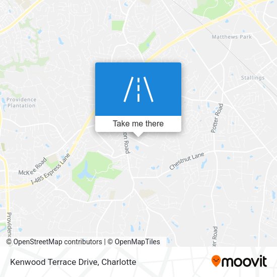 Kenwood Terrace Drive map