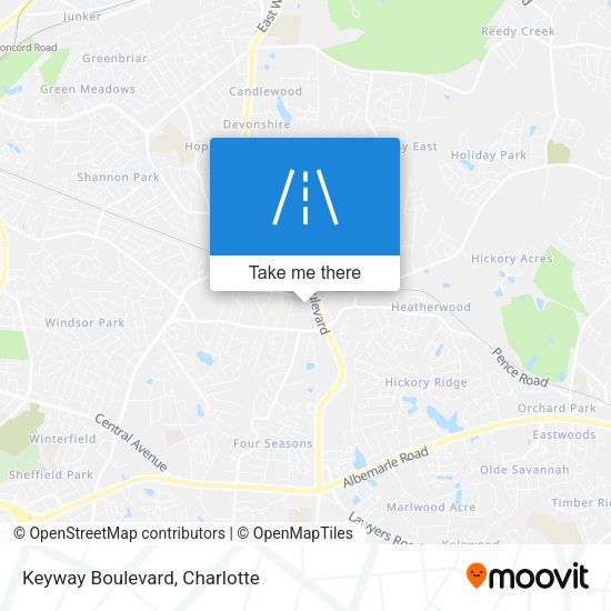 Mapa de Keyway Boulevard