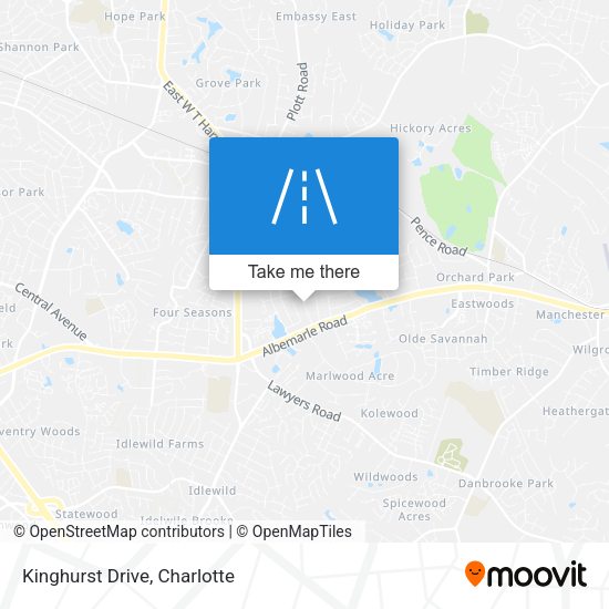 Mapa de Kinghurst Drive