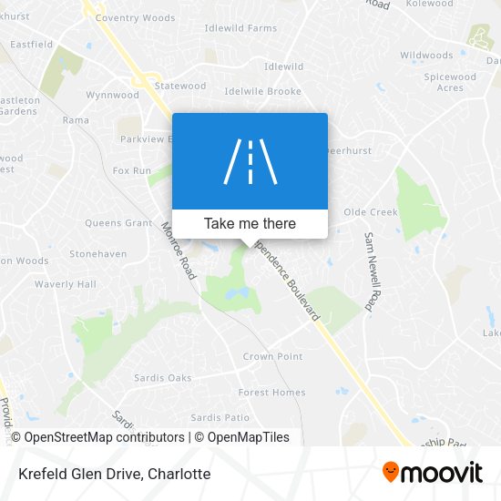 Mapa de Krefeld Glen Drive