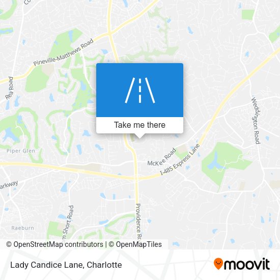 Lady Candice Lane map