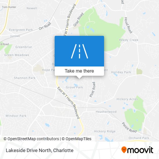 Mapa de Lakeside Drive North