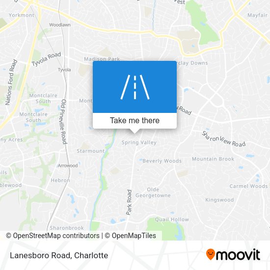 Mapa de Lanesboro Road